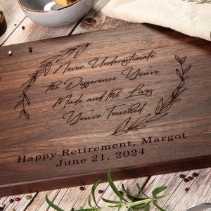 Retirement, Personalized Cutting Board, Retirement Gift, Retirement Gift for Her, Him, Gift for Retirement, Retirement Gift Ideas
