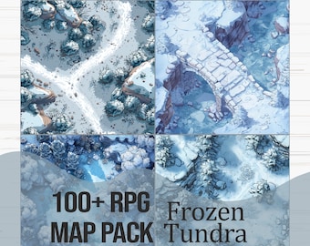 RPG Battlemap Pack - Frozen Tundra | 100+ Maps for D&D, Pathfinder, and Other TTRPGS