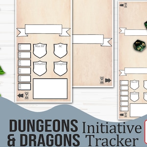Printable Initiative Tracker for TTRPGS | Dungeons and Dragons 5e, Pathfinder - Digital Download