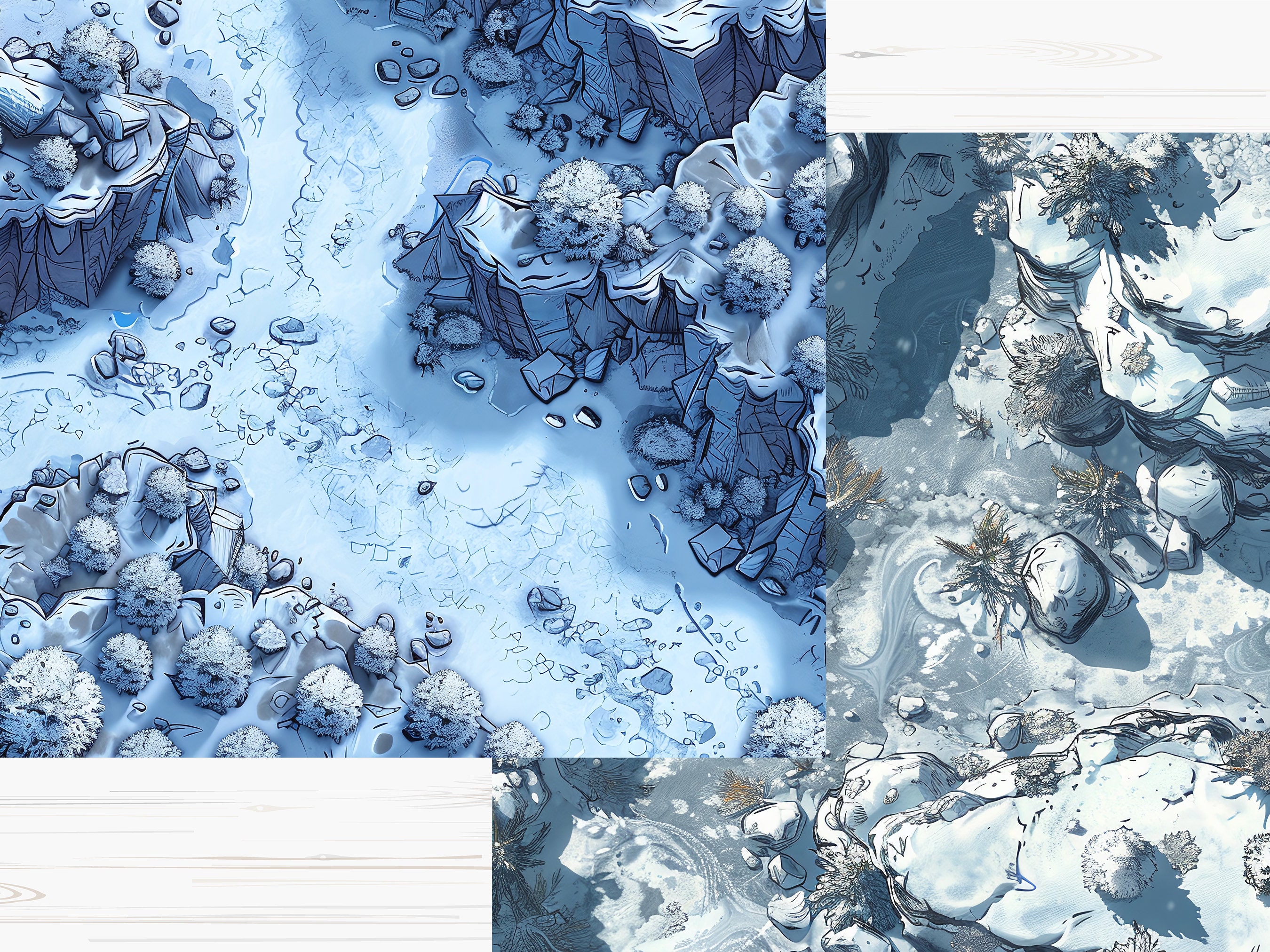 Pathfinder Cold Map RPG Battlemap Pack - Frozen Tundra | 100+ Maps for D&D, Pathfinder, and ...