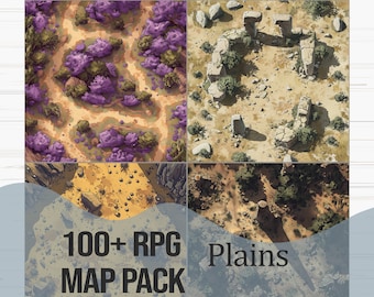 RPG Battlemap Pack - Plains | 100+ Maps for D&D, Pathfinder, and Other TTRPGS