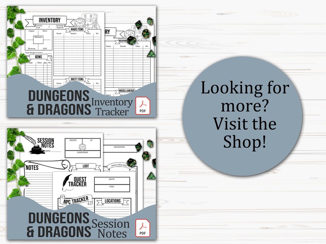 Printable Combat Tracker for Dms | PDF With Fillable Fields | Dungeons ...