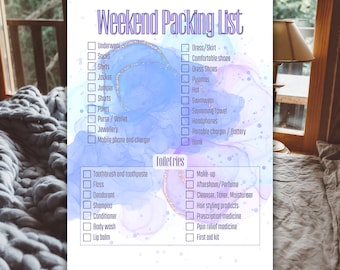 All-Inclusive Packing List Printable | Travel Checklist & Vacation Planner | Holiday Essentials Guide