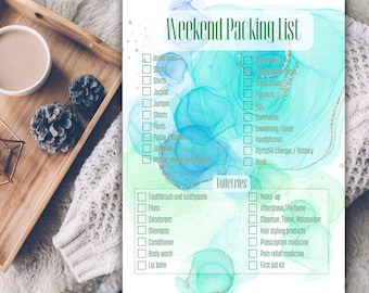 All-Inclusive Packing List | Travel Checklist, Vacation Planner (PDF Download)