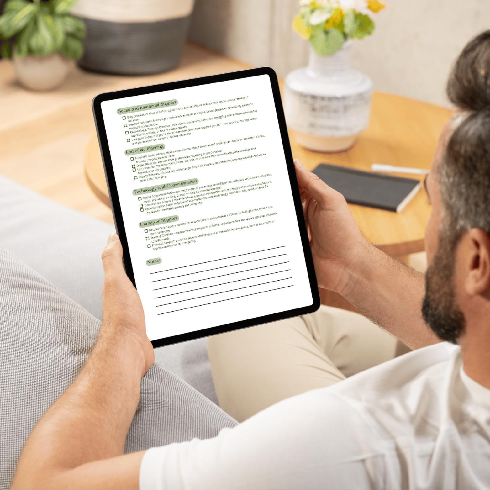 Aging Parents Checklist Printable | Elderly Care Planning Guide and ...