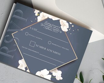 Editable Wedding RSVP - Elegant Range