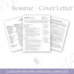 Combo de currículum y carta de presentación personalizados: ¡todo lo que necesitas para conseguir tu próximo trabajo!