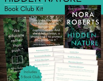 Hidden Nature Book Club Kit: Discussion Guide, Bookmark & Quote Printables (PDF Download)