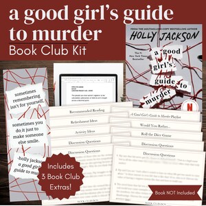 以下が含まれることがあります： ホリー・ジャクソン著「A Good Girl's Guide to Murder」のブッククラブキット。ディスカッションの質問、アクティビティのアイデア、プレイリストが含まれています。キットには、引用句の付いたブックマークとテキストを表示するタブレットも含まれています。