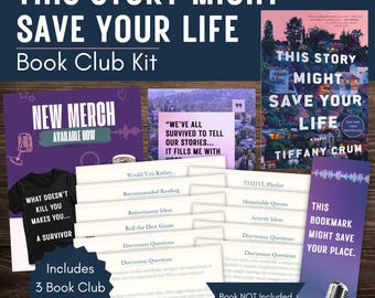 Dit verhaal kan je leven redden boekenclubkit en discussiegids met op maat gemaakte bladwijzers, citaten en poster