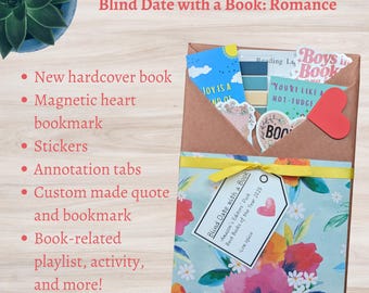 Blind Date with a Book with NEW Hardcover book | Romance | Book Lover Gift