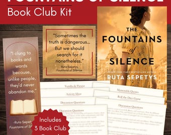 The Fountains of Silence Book Club Kit: Discussion Questions, Activities, Bookmark and Quote Printable, and More!