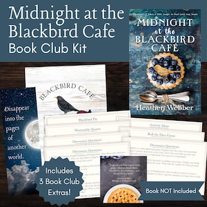 Midnight at the Blackbird Cafe Book Club Kit: Discussion Questions, Activities, Bookmark and Quote Printables & More!