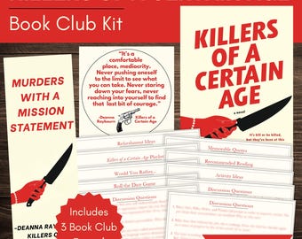Killers of a Certain Age Book Club Kit and Discussion Guide | Killers of a Certain Age Custom-Made Bookmark and Quote Printables