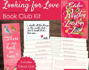 Eddie Winston sucht nach Love Book Club Kit: Diskussionsfragen, Aktivitäten, Lesezeichen und Zitat zum Ausdrucken & mehr!