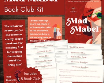 Mad Mabel Book Club Kit and Discussion Guide with Custom-Made Bookmark and Quote Printables | Instant Download!