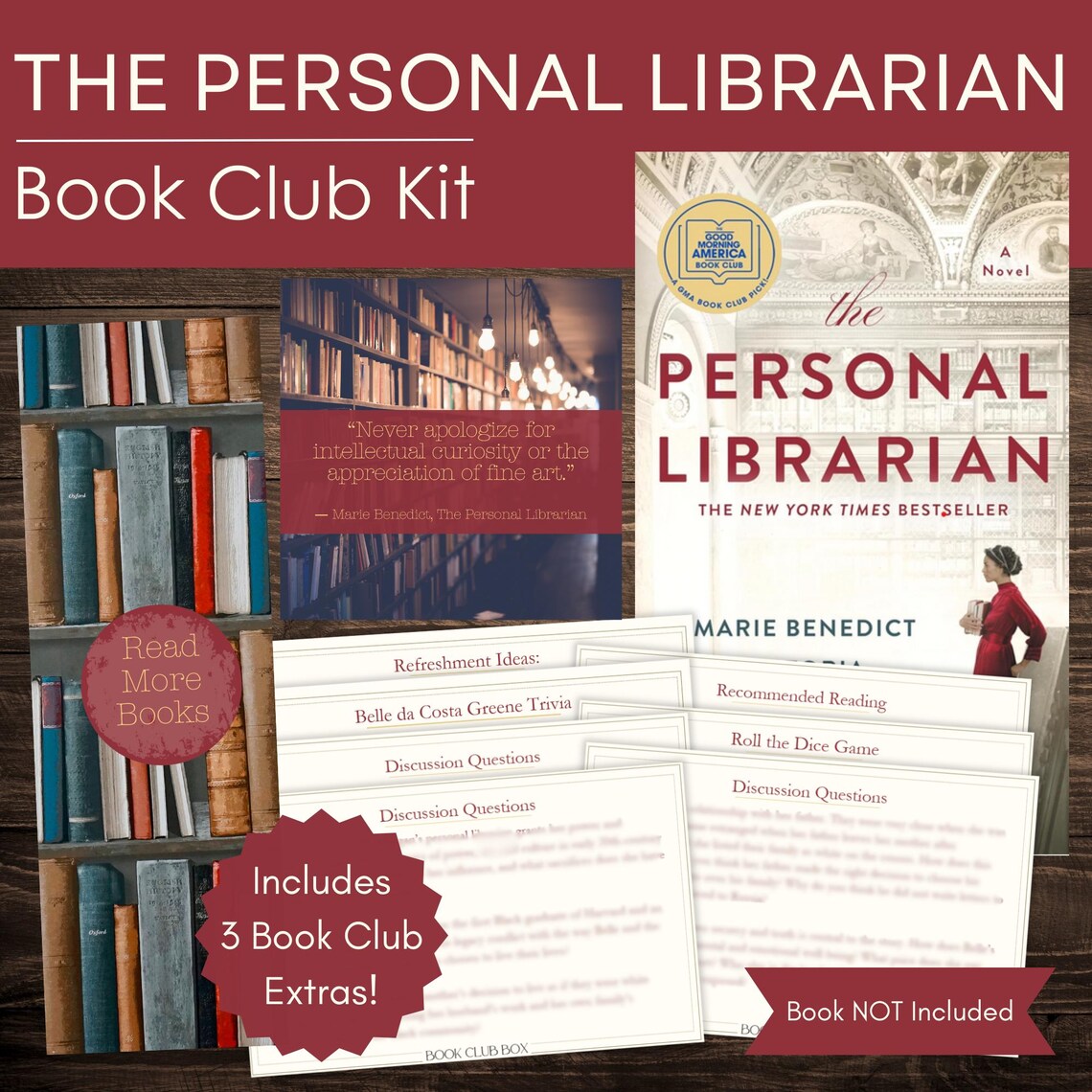 The Personal Librarian Book Club Kit Discussion Questions, Activity