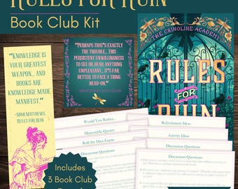 Regeln für Ruin Book Club Kit: Diskussionsfragen, Aktivitäten, Lesezeichen & Zitat zum Ausdrucken und mehr!