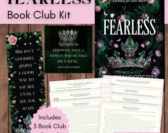 Book Club Kit for Fearless by Lauren Roberts | Powerless Trilogy | Romantasy