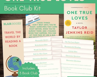 One True Loves Book Club Kit and Discussion Guide with Printable Quotes & Bookmarks | Instant Download!