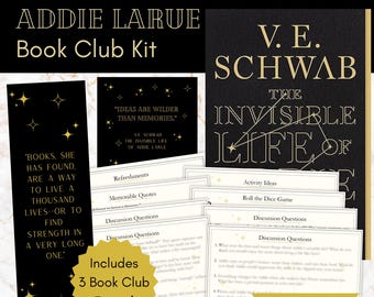 Kit para el club de lectura de La vida invisible de Addie LaRue / Guía de discusión para el grupo de lectura de La vida invisible de Addie LaRue de V.E. Shwab