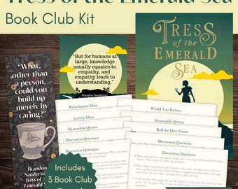 Tress of the Emerald Sea Book Club Kit: Discussion Questions, Activities, Bookmark and Quote Printables, and More!