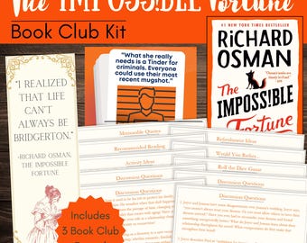 The Impossible Fortune Book Club Kit and Discussion Guide with Custom-Made Bookmark and Quote Printables