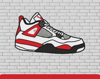 Buty do koszykówki w stylu retro SVG, projekt z lat 90. z wysoką cholewką, pliki warstwowe do grafiki na drewnie, projekt Cricut i laser