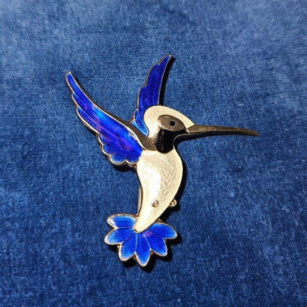 Vintage Volmer Bahner Hummingbird Pin