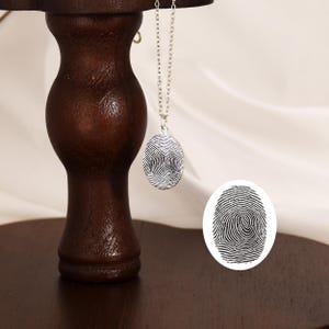 Engraved Handwriting Necklace: Sterling Silver Keepsake Jewelry