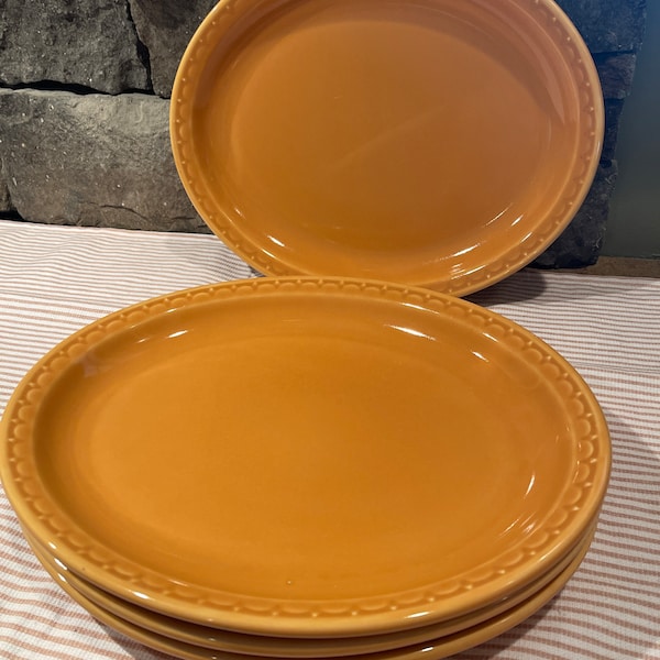 Syscoware Southwest Restaurant Stoneware Yellowish Oval Dinner Plates