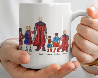 La mejor mamá de todos los tiempos - Taza personalizada - Regalo del Día de la Madre para la Súper Mamá