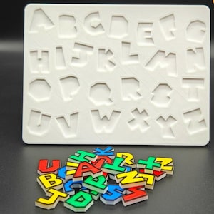 Tabla del alfabeto impresa en 3D para niños, divertida herramienta de aprendizaje para leer y escribir, regalo educativo perfecto, archivo STL