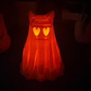 Halloween candle holder,Halloween 3D Stl file,tabletop lighting Stl file,Halloween Cat Ghost Lantern Ornament,3d stl file,digital file, 3d