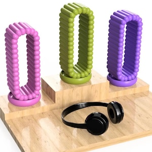 STL File for Elegant Headphone Holder, Contemporary Home Decor Stand, Perfect for Music Lovers & Gift Ideas for Her, headphone, 3d prınter