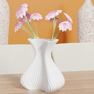 STL File 3D Printer Modern Vase Model | Elegant Home Decor & Perfect Gift for Plant Enthusiasts, 3d stl file , dijital file