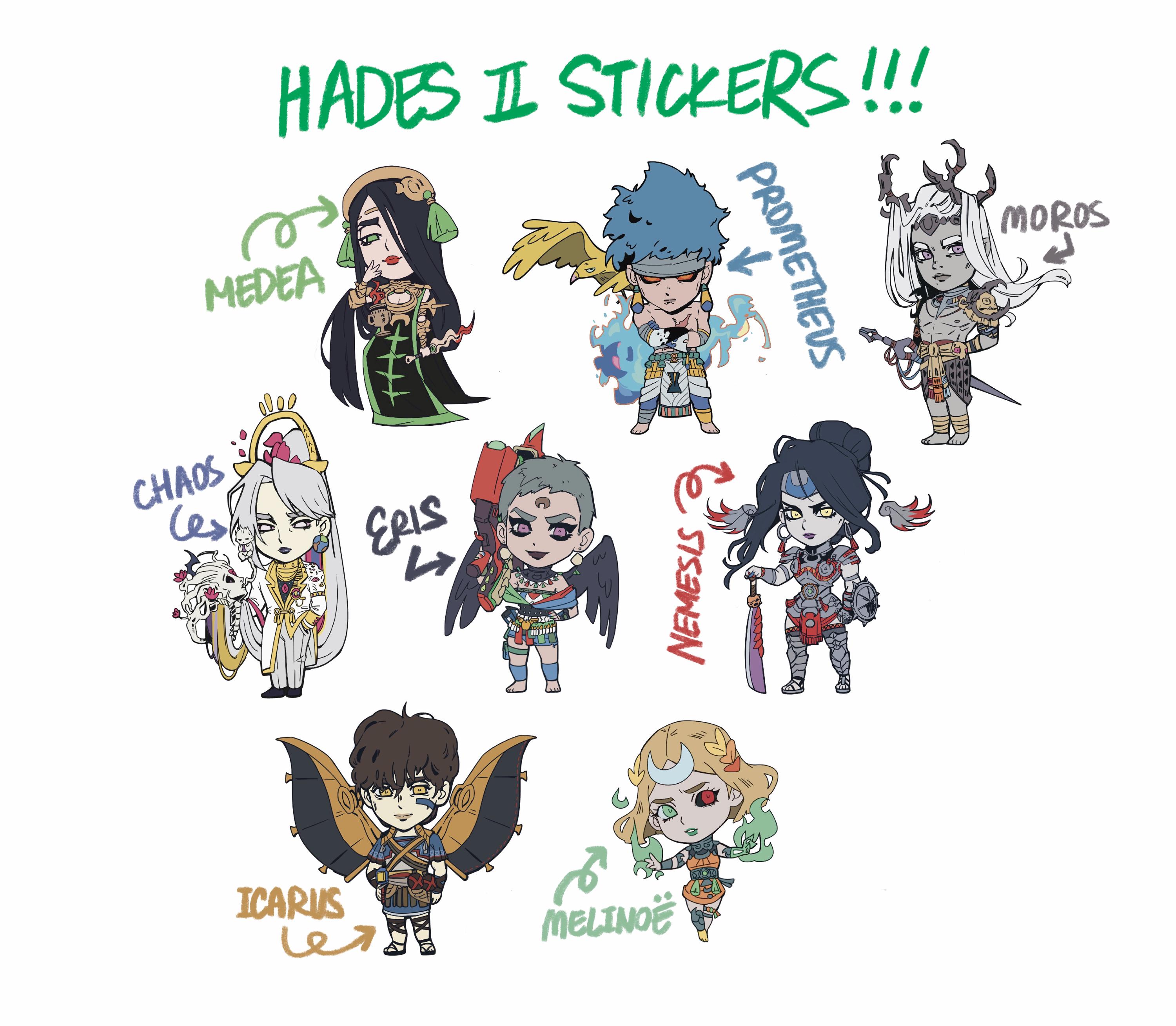hades 2 game stickers