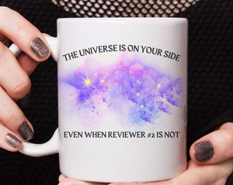 Reviewer 2 Universe Mug, Academia mug, Professor mug, Postdoc mug, Peer review mug, gift for PhD student, Gift for professor, Researcher mug