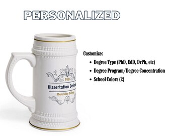 Personalized Dissertation Defense mug, Personalized Ed.D graduation gift, personalized dissertation gift, gift for PhD, doctoral student mug