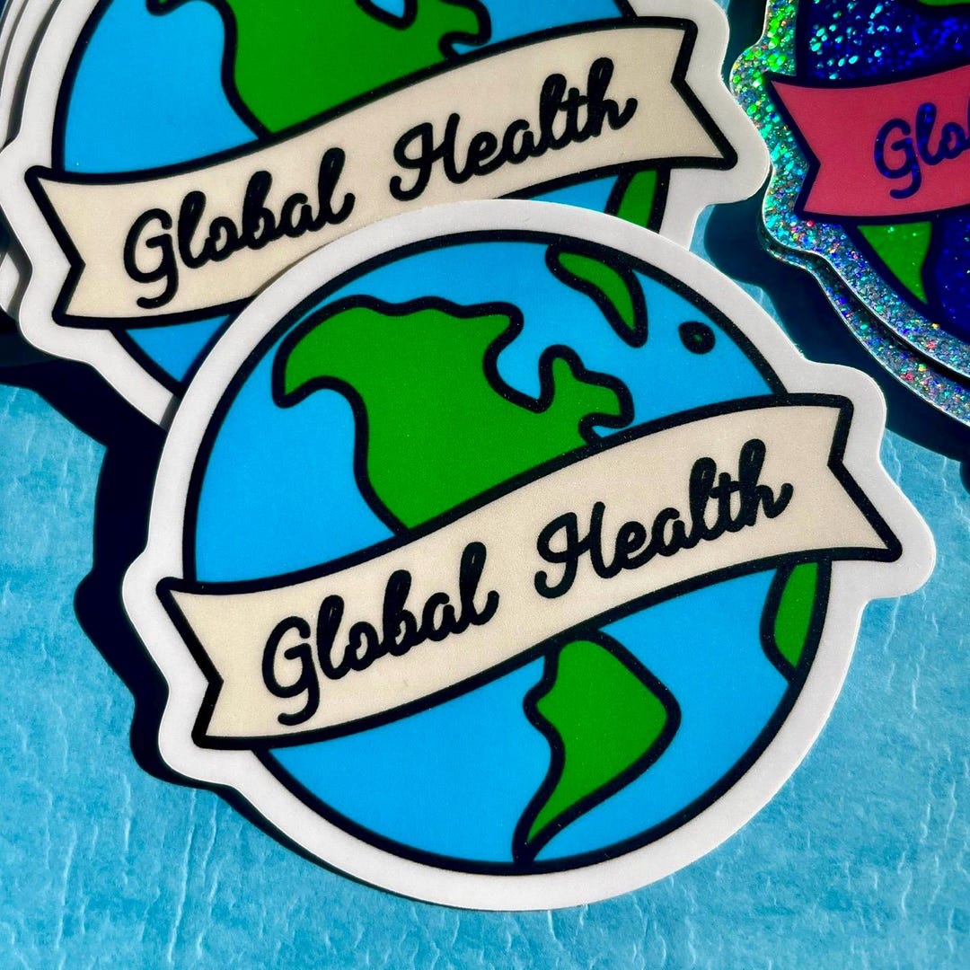 Global Health Sticker, Waterproof Vinyl Decal - Etsy