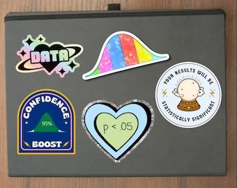Statistik Sticker, Wissenschaft, Daten, P-Wert, PhD Geschenk