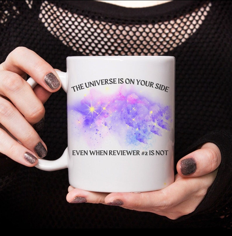 Reviewer 2 Universe Mug, Academia mug, Professor mug, Postdoc mug, Peer review mug, gift for PhD student, Gift for professor, Researcher mug image 1