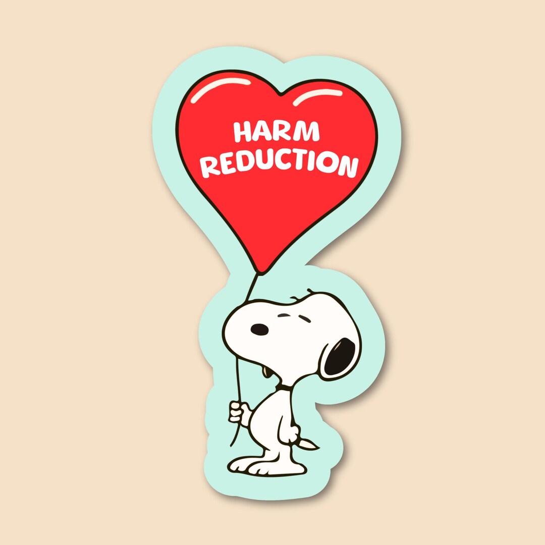 Harm Reduction Sticker, Clear Vinyl Sticker - Recovery Sticker, Social ...
