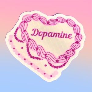 Dopamine Serotonin Oxytocin Cake Stickers, Psychology sticker pack, PhD, Professor Gift image 4
