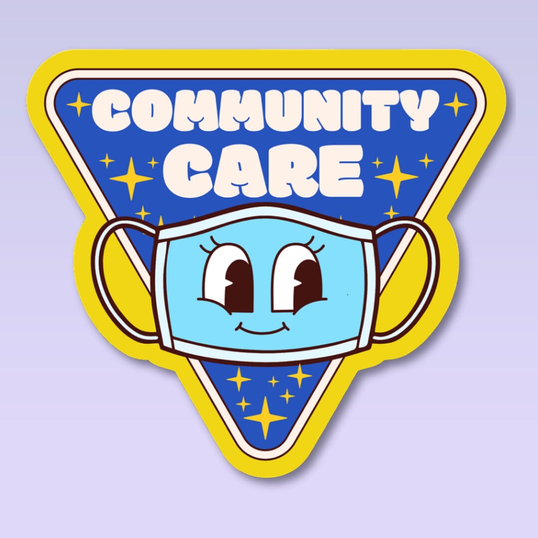 Community Health Programs Graphics Sticker Mask up Community Care Sticker, Public Health Saves Lives Vinyl Sticker ...