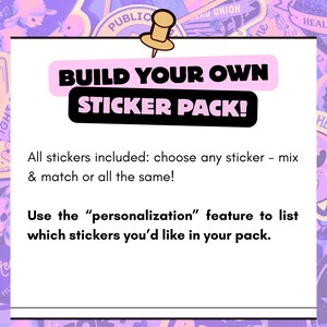 Crea tu propio paquete de pegatinas, paquete de pegatinas de vinilo personalizadas imagen 8