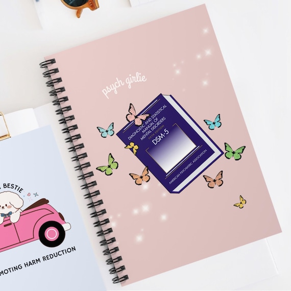 Psychology Notebook: DSM-5 Butterfly Cover, Gift for Therapist, Psychology major, psychologist