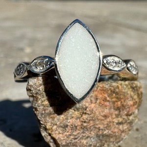 Marque Ring- Breastmilk/ Ashes with Birthstone