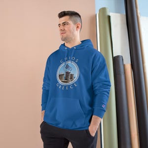 Chios Greece Champion Hoodie, Comfortable and relaxing fit Great Gift, Greek Island Hoodie, Cozy Sweatshirt, Vacation Gift, Travel