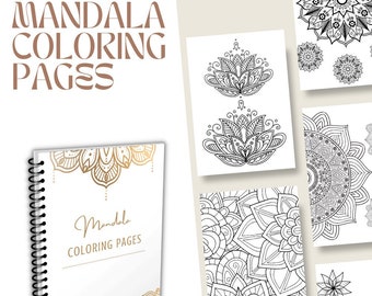 Mandala Coloring Pages | For Adults & Kids | 7 Printable Coloring Pages